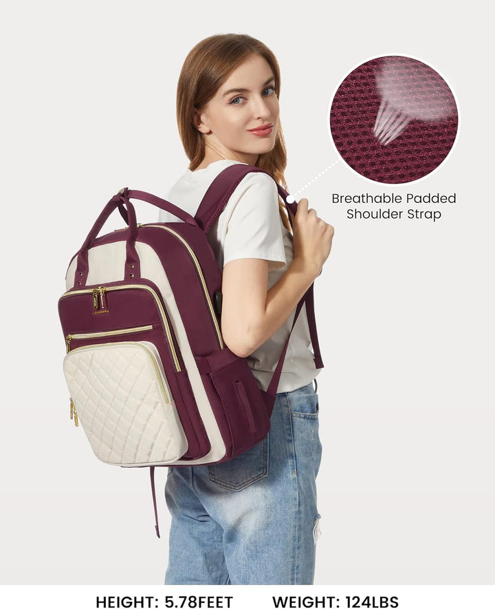 LOVEVOOK Mochila para computadora portátil para mujer, mochila para...