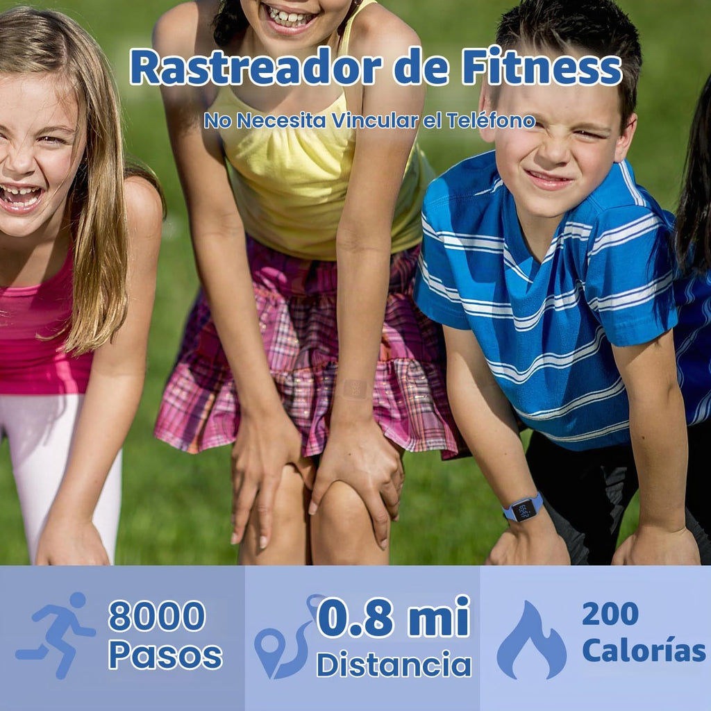 Relojes para niños y niñas, reloj deportivo digital con contador de pasos, podómetro, alarma de vibración, sin aplicación, impermeable, rastreador de fitness, reloj para niños, niñas, adolescentes