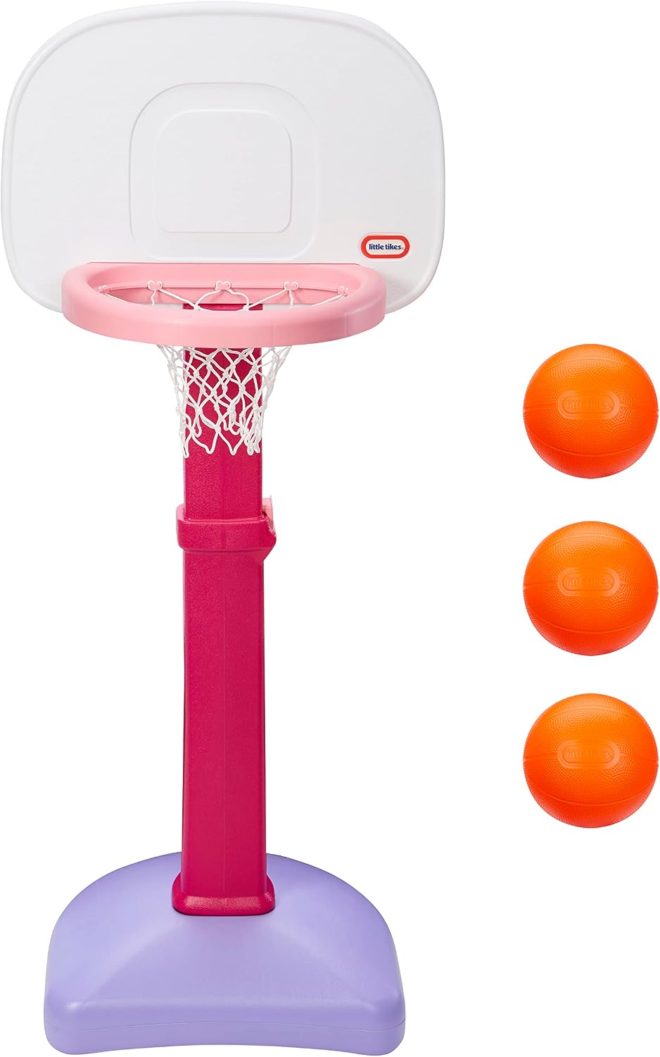 Little Tikes Easy Score - Juego de básquetbol, color rosa, exclusivo de Amazon, 22.00 pulgadas de largo x 23.75 pulgadas de ancho x 61.00 pulgadas de alto