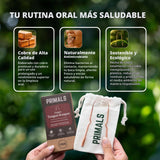 PRIMALS Raspador de lengua de cobre, aliento más fresco y salud buc...