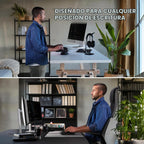 Perixx PERIBOARD-535BL [Firmware actualizado] Teclado mecánico ergonómico con cable, tamaño completo, interruptores azules de perfil bajo, compatible con Windows y macOS