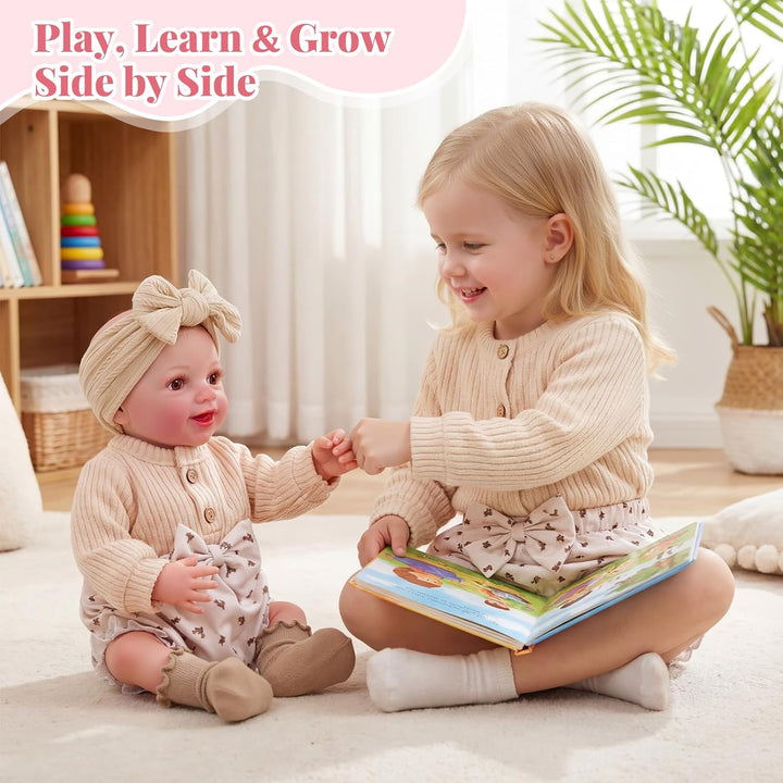 BABESIDE Drink and Wet Reborn Baby Dolls Girl - Muñeca de vinilo su...