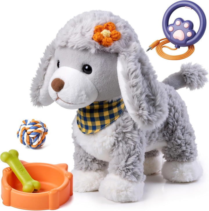 TUMAMA Juguete electrónico interactivo para cachorros de peluche, l...