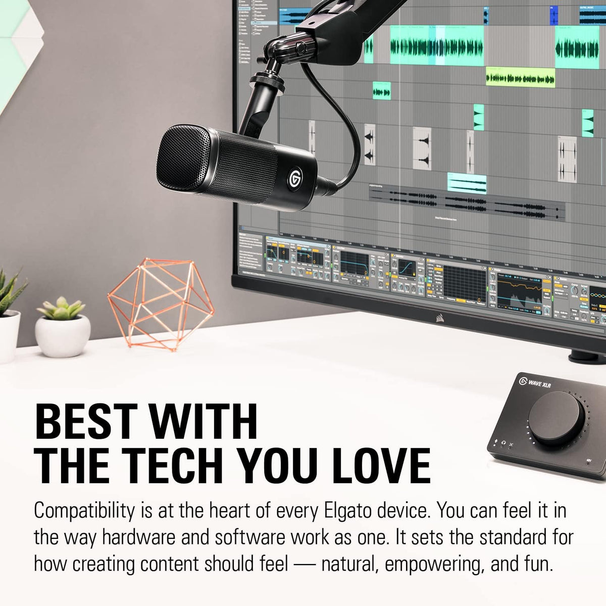Elgato Micrófono Wave DX Dynamic XLR, patrón cardioide