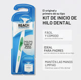 REACH Ultraclean Access - Kit de iniciación de hilo dental, sin sab...