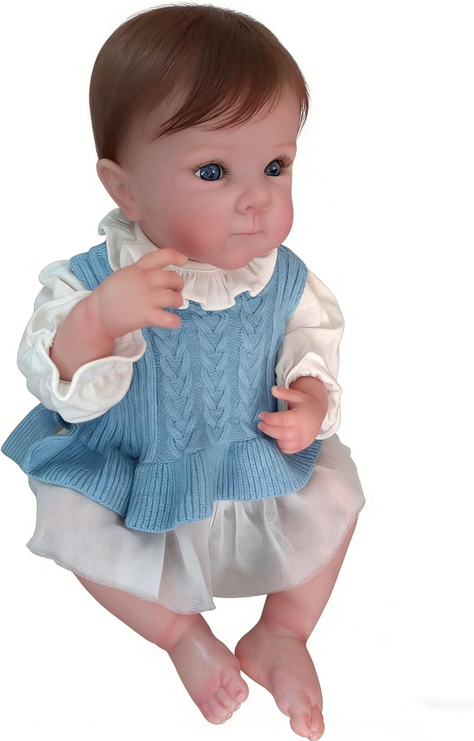 Anano Muñeca realista Reborn de silicona de cuerpo completo para ni...