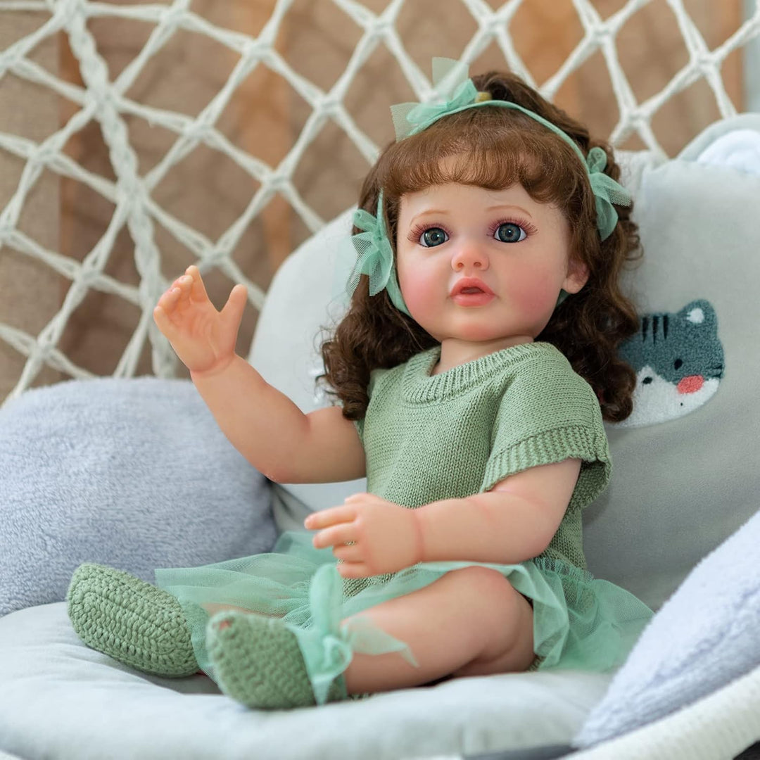KAWAYII Muñecas de bebé renacidas de 22 pulgadas para niños pequeño...