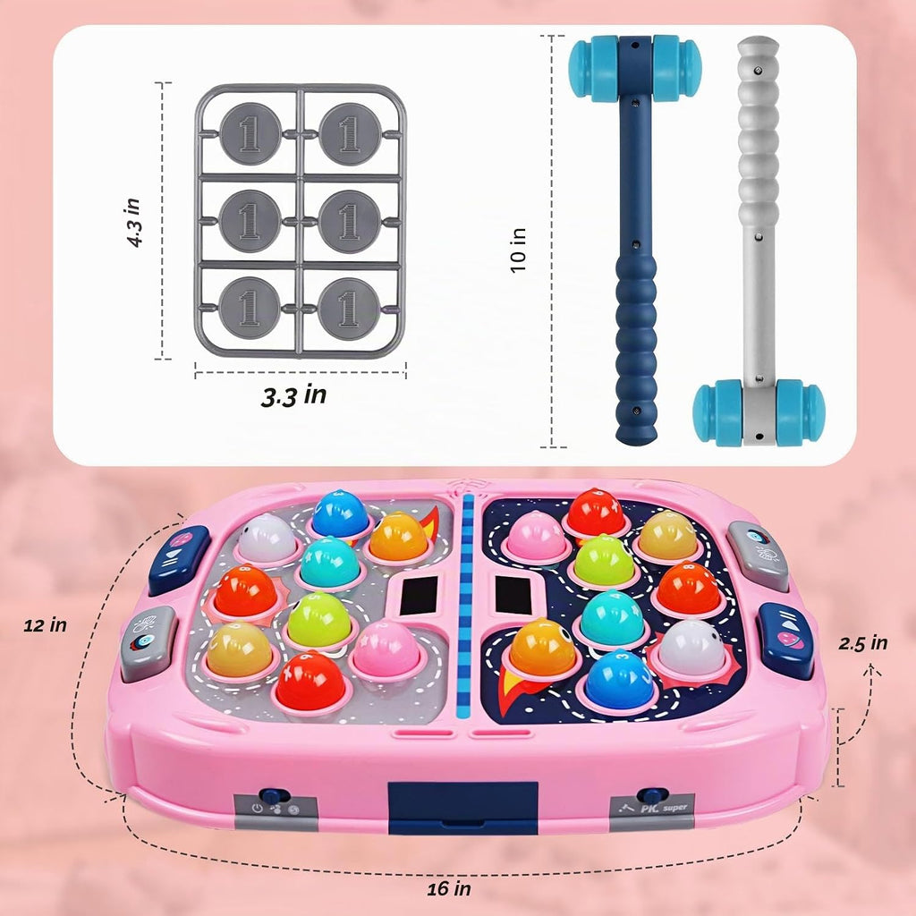 WAYKEE Whack Game Topo, regalo de juguete para niños y niñas de 3 a 12 años