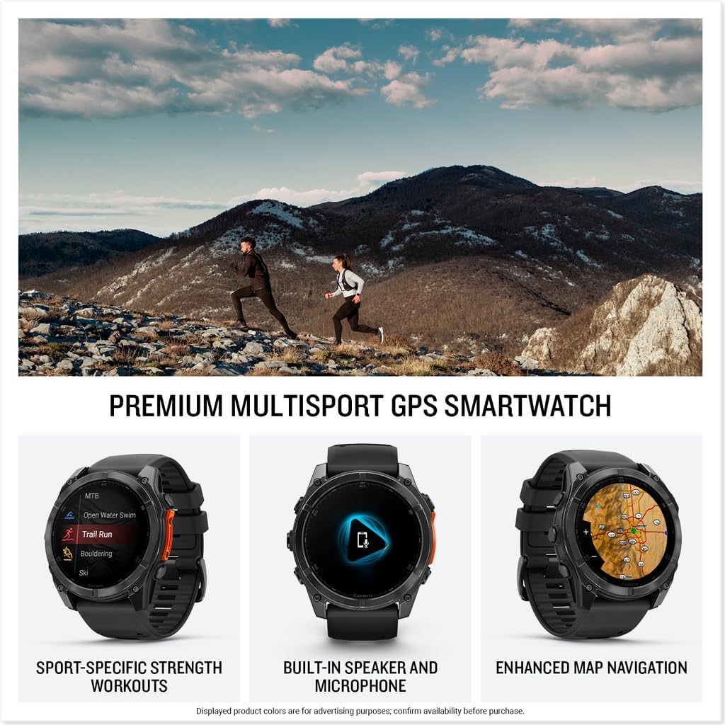 Garmin fēnix® 8, reloj inteligente multideportivo premium, 2.008 en, negro