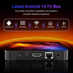 Android 14.0 TV Box 4GB RAM 64GB ROM, procesador de cuatro núcleos, mini
