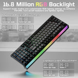 AULA Hero 99 - Teclado con cable para juegos, teclado de efecto Hal...