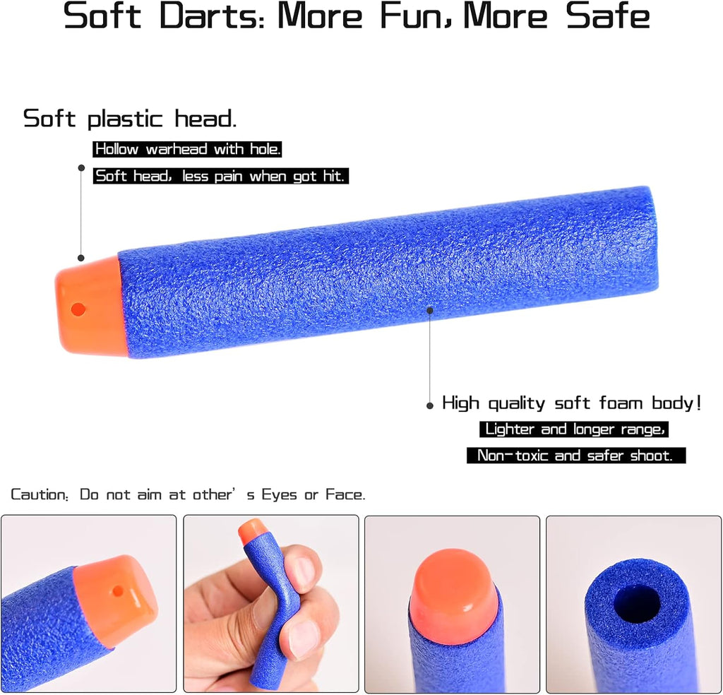 Paquete de recarga de 600 dardos suaves para Nerf N-Strike Elite Blue