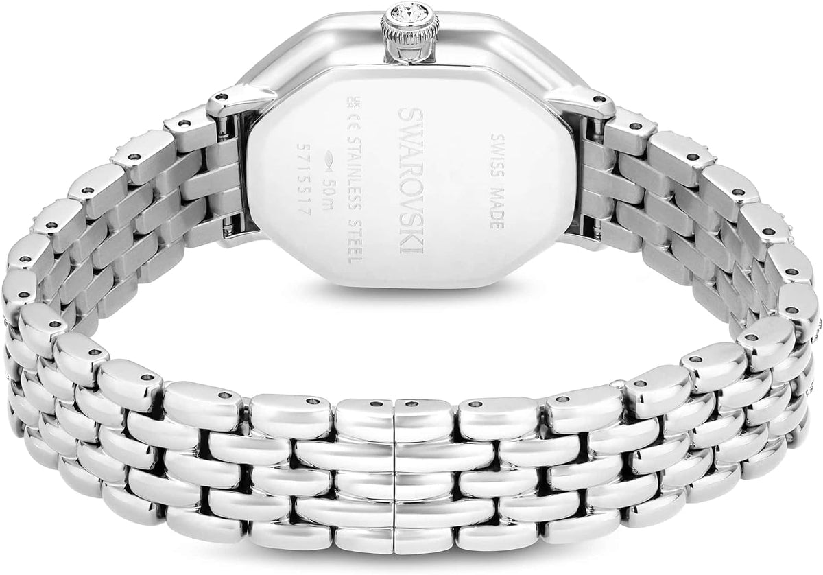 Colección de Relojes de Cristal Swarovski Dextera, Hecho en Suiza, Correa de Metal, Acero Inoxidable, Acabados en Plateado o Dorado