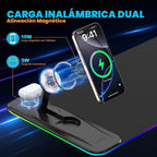 TARKARI Alfombrilla de ratón para juegos con carga inalámbrica Soporte