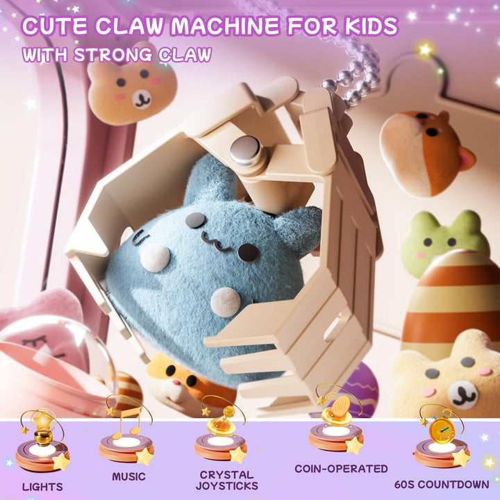 Vanvimen Máquina de garras de unicornios para niños y niñas, mini m...