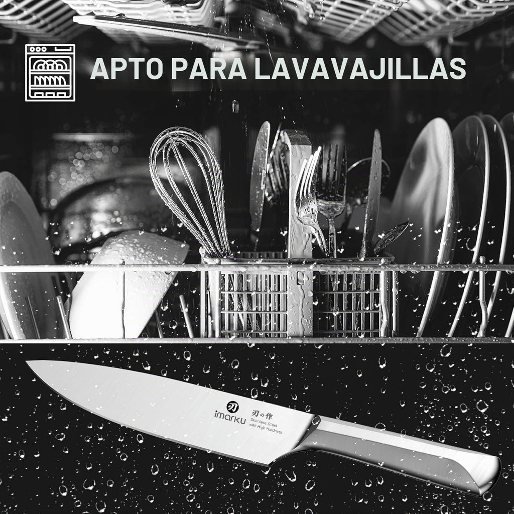 imarku Juego de cuchillos de 16 piezas, juego de cuchillos de cocina de