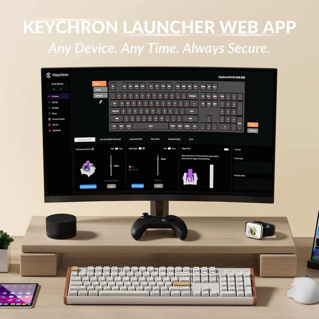 Keychron K10 HE Hall Effect Keyboard Wireless, Magnetic Switch Hot...