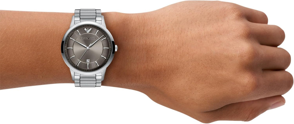 Reloj para hombre Emporio Armani Archetipo de tres agujas con fecha en acero inoxidable (Modelo: AR11825)
