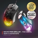 SteelSeries Aerox 5 - Ratón gaming RGB con perforaciones - Diseño u...
