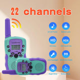 LOUKIENE Walkie Talkies para niños de 22 canales de radio de 2 vías...