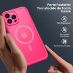 ImpactStrong Protector magnético diseñado para iPhone 13 Pro Max [protección de cámara] [prueba de caídas de grado militar] [compatible con MagSafe] Funda de teléfono delgada translúcida mate (6.7