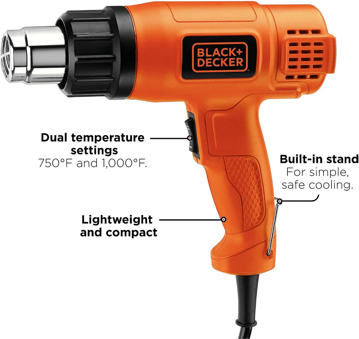Black & Decker HG1300 pistola térmica de temperatura dual