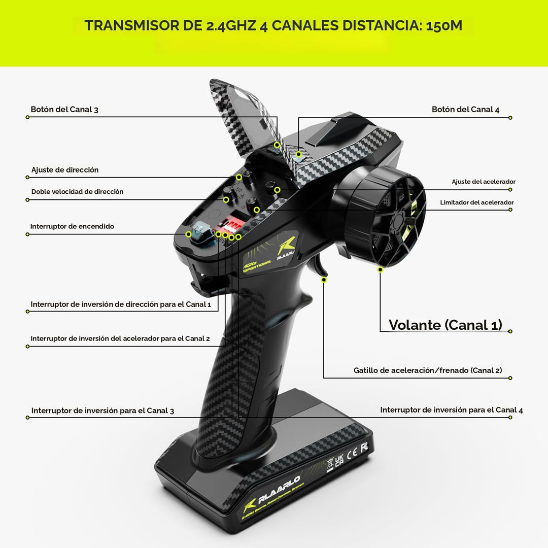 AMORIL 1/10 RTR - Autos RC rápidos sin escobillas para