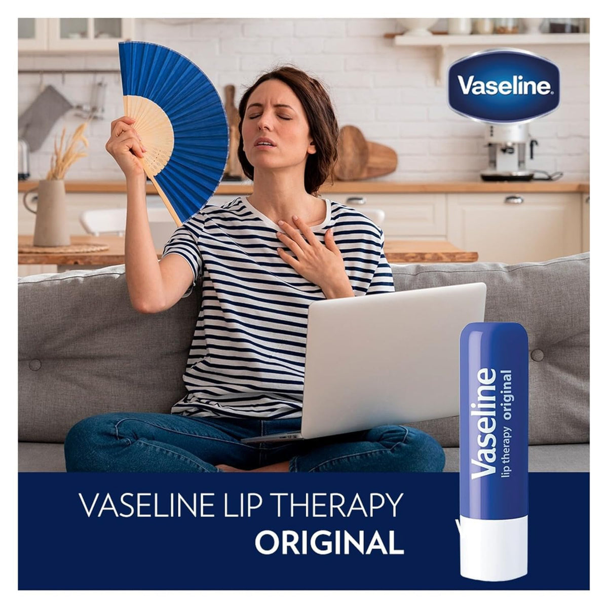Vaseline Paquete de 4 variedades de terapia de labios, bálsamo labi...