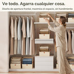 Cubos de almacenamiento de tela para armario, paquete de 6 cubos cuadrados de almacenamiento con doble asa para ropa, toallas, juguetes, cubos organizadores de almacenamiento para dormitorio, guardería, estantes, armario, espacios pequeños, beige