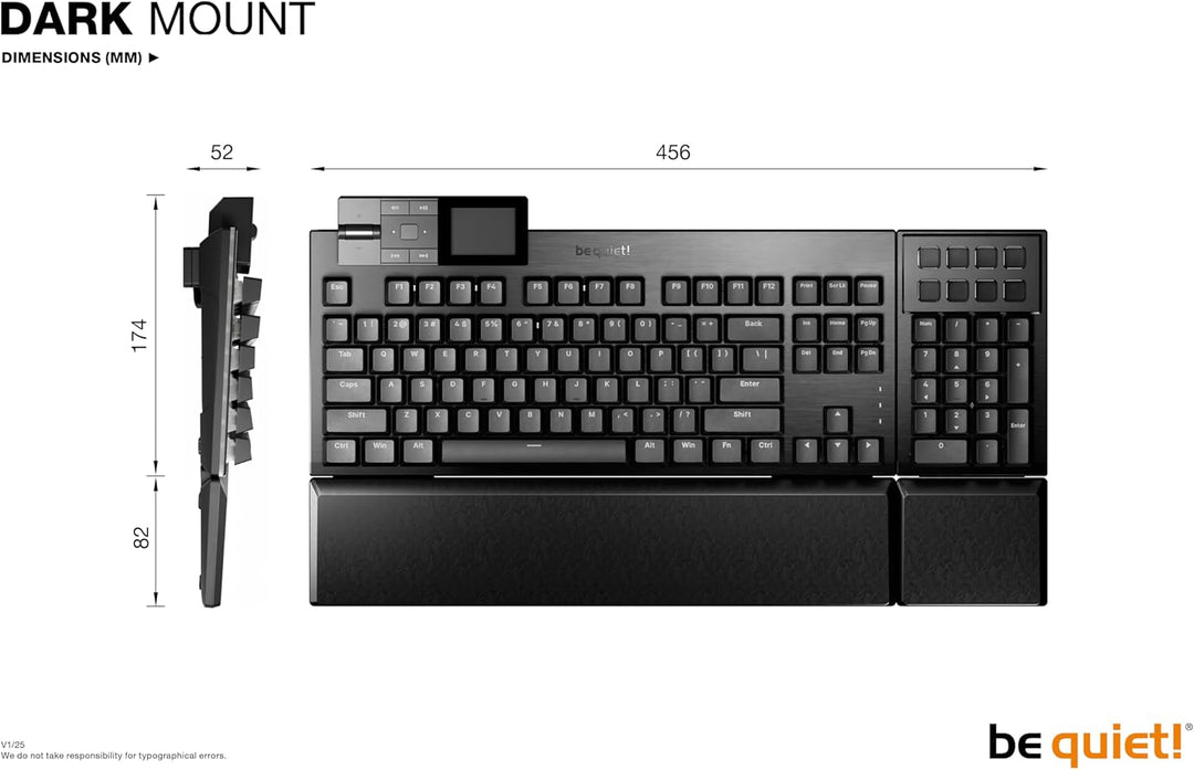 ¡tranquilizarse! Teclado mecanico Dark Mount | Táctil | Interruptor...