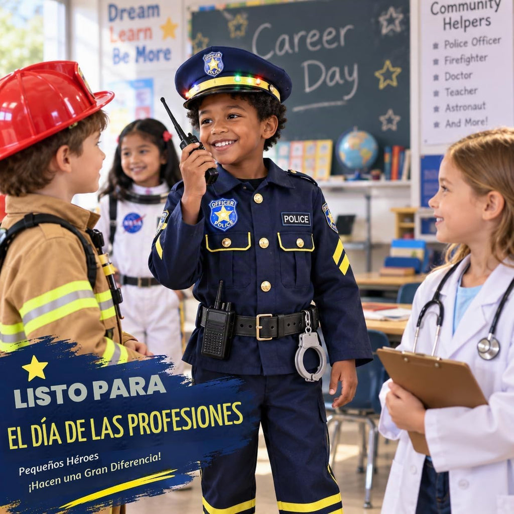Disfraz de policía para niños, disfraz de policía para el día de la carrera, Halloween, cumpleaños, disfraces para niños de 3 a 12 años