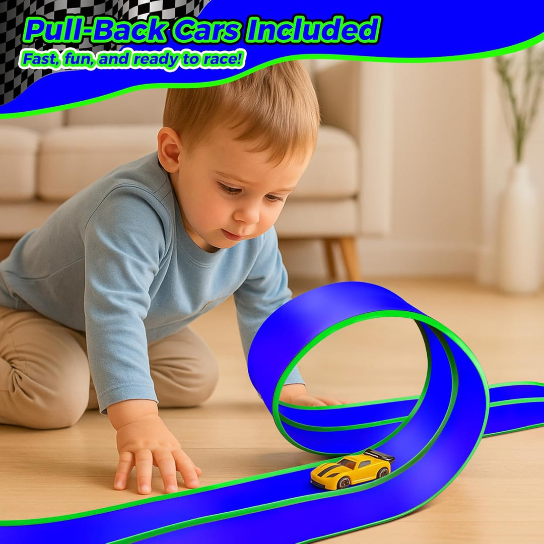 Pista de carreras flexible de 15 pies juego de pista