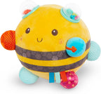 B. toys Fuzzy Buzzy Bee - Juguete sensorial de peluche para bebé, abeja