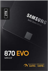 Samsung Electronics 870 EVO 2TB 2.5" SATA III SSD Interno (MZ-77E2T...