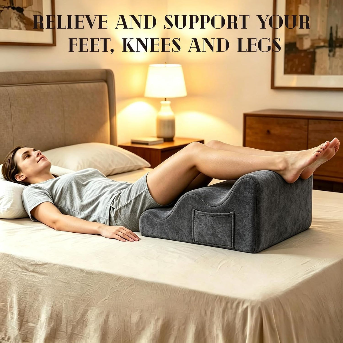 Lámpara Reposapiés para debajo del escritorio en el trabajo, reposapiés multifuncional de 3 niveles, cubierta lavable, taburete ergonómico para pies, alivia la presión de las piernas para la oficina y el