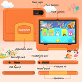IWEGGO Tablet Android 15 para niños con estuche EVA, tablet de 10 p...