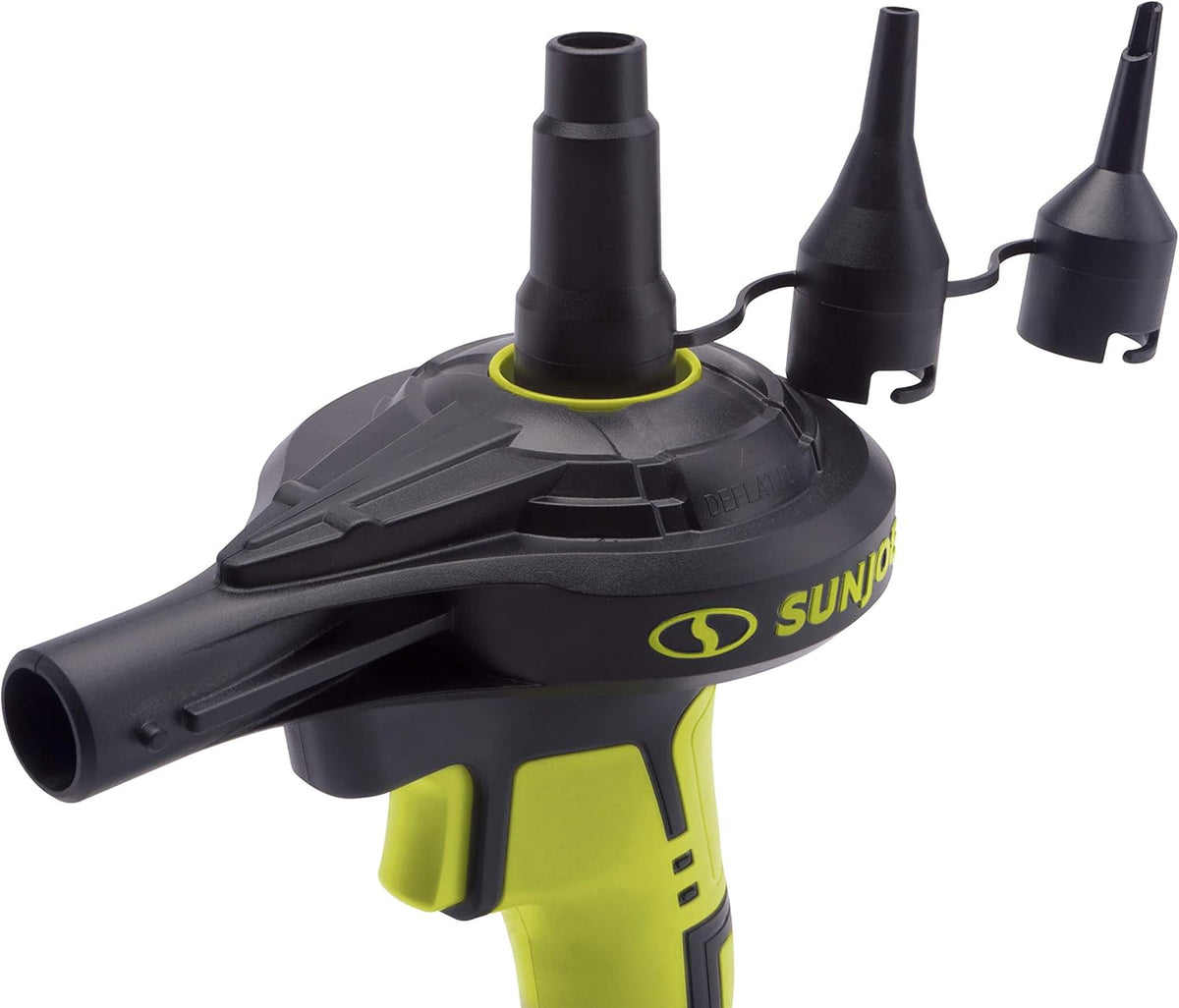 Sun Joe 24V-AJC-AJV-LTE 24V IONMAX Kit de inflador de alto volumen...
