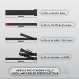 Apevia ITX-PFC500W Mini ITX\/Flex ATX \/ 1U 500W Fuente de alimenta...