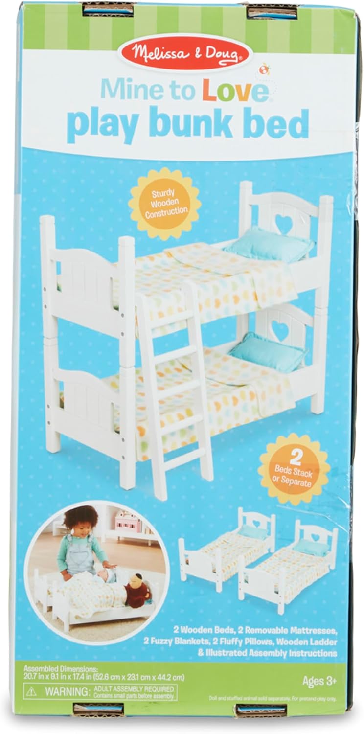 Melissa &amp; Doug Mine to Love Litera de Juego de Madera para Muñe...