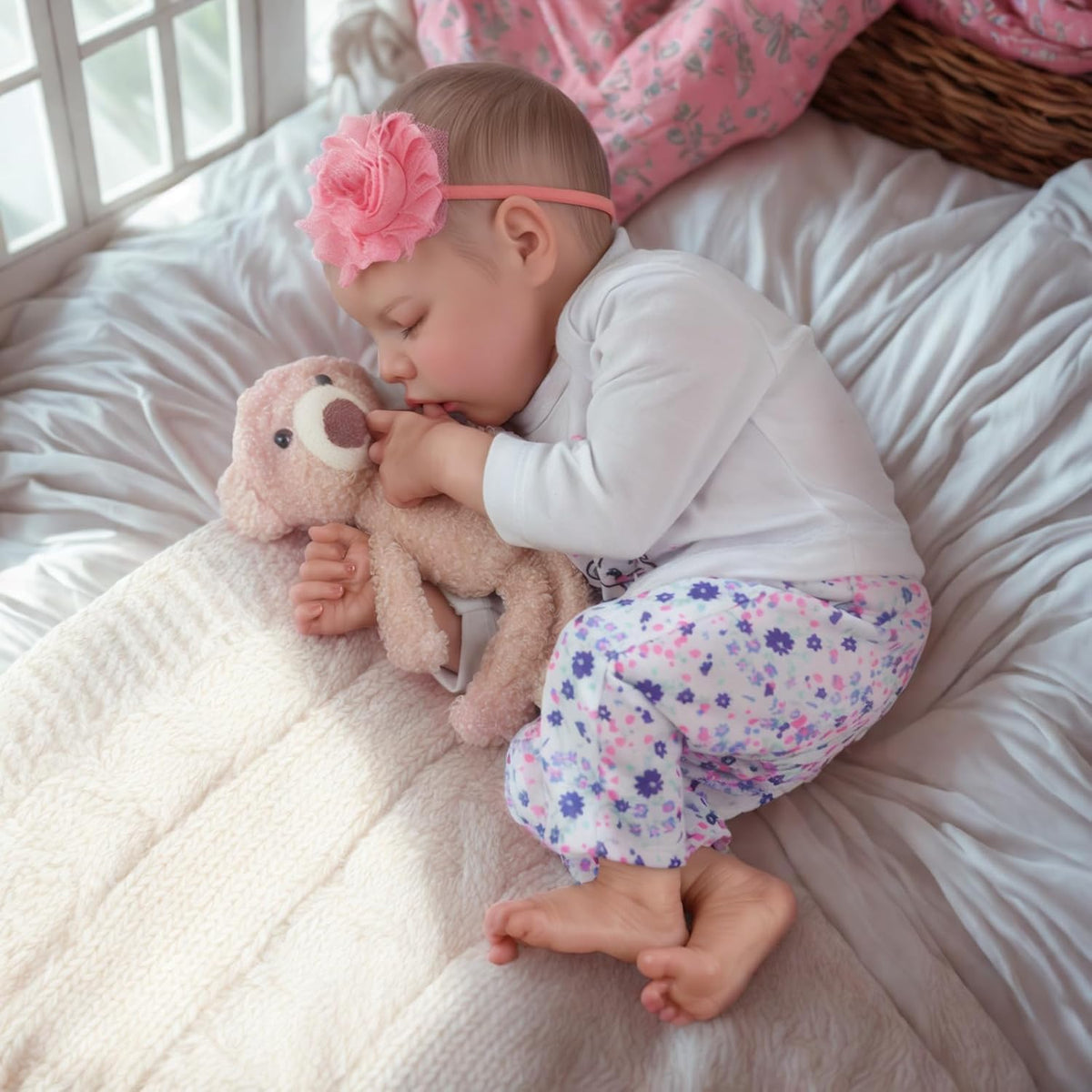 JIZHI Muñecas de bebé Reborn realistas Niña, muñeca de bebé real de...