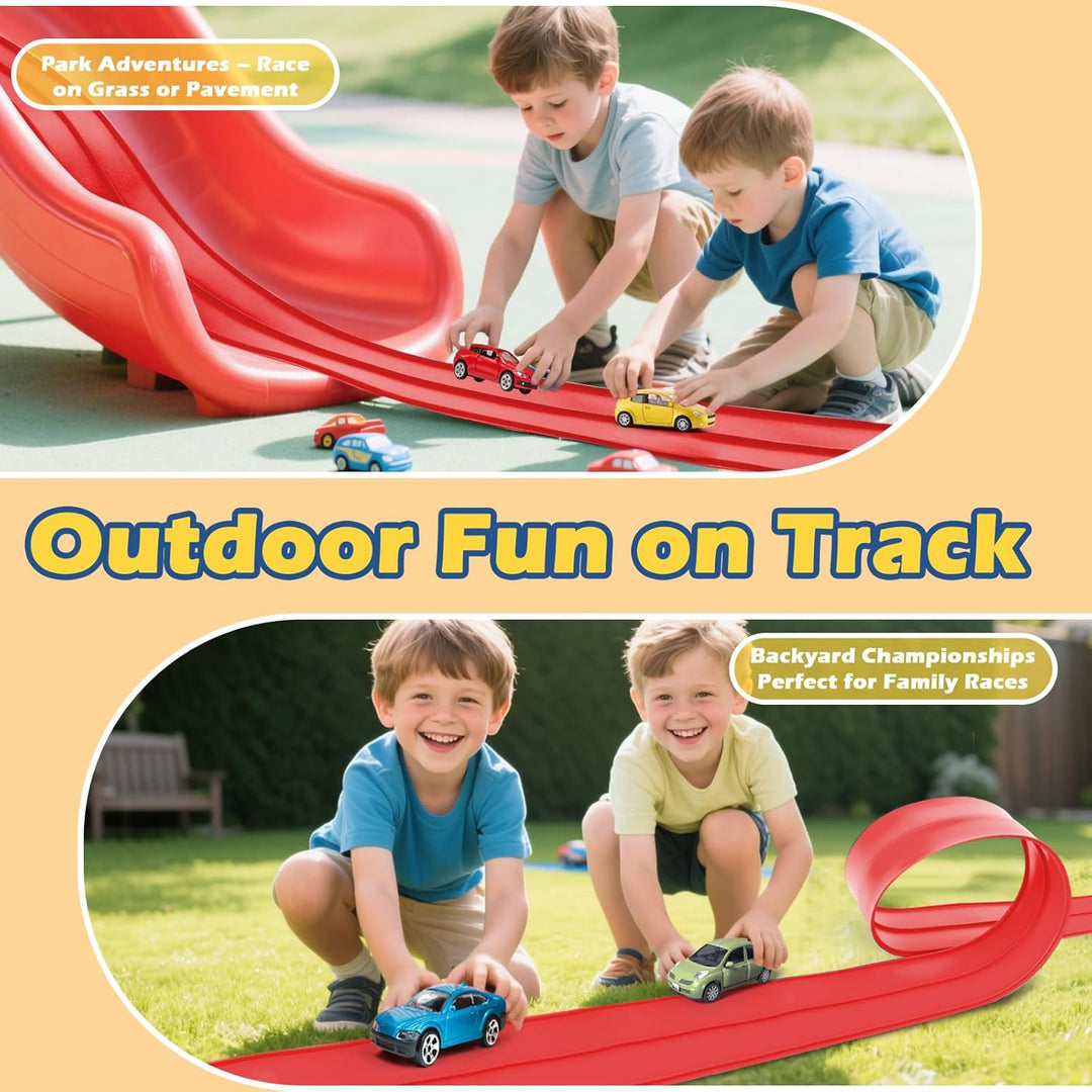 Pista de carreras flexible mejorada para niños de 3 años en adelant...
