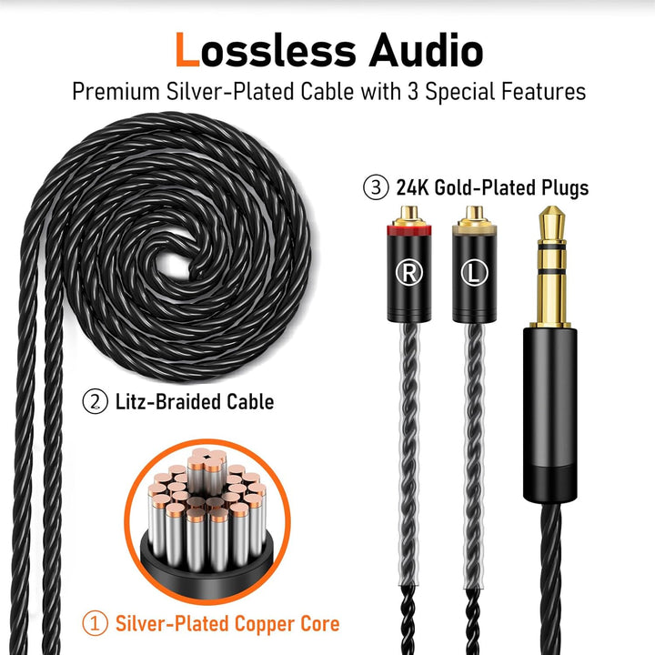 Auriculares Vibes 202 con cable - Auriculares HiFi de monitor intra...