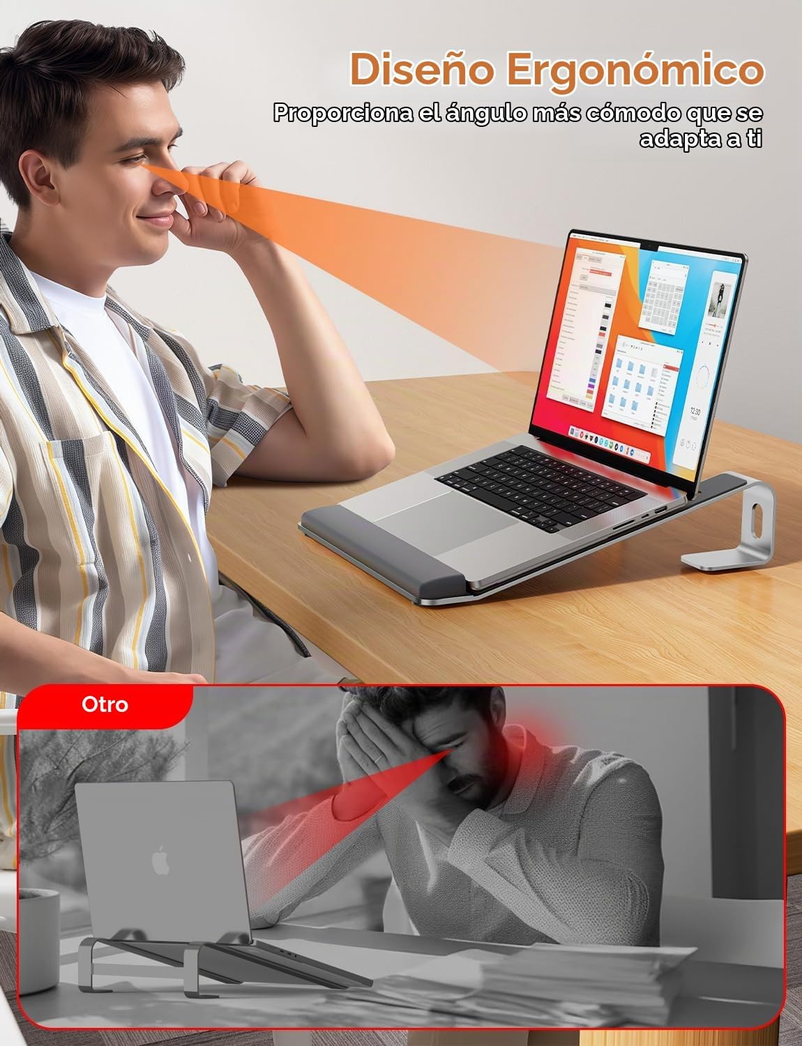 LOXP Soporte para computadora portátil para escritorio, soporte par...