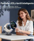 KIMMOO Ventilador portátil recargable de 4000 mAh, control táctil d...