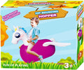 ZHUYNXIR - Juguete inflable de unicornio inflable para niños a partir de 3 años, equipo de juego de salto para interiores y exteriores con mango y alas, divertido caballo animoso de actividad física