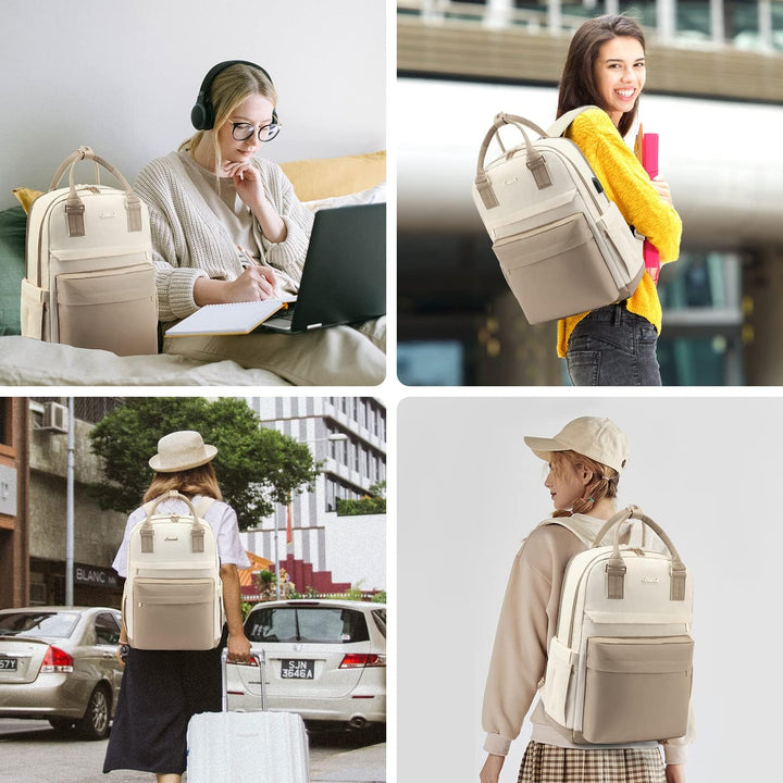 LOVEVOOK - Mochila para laptop de 15.6 pulgadas para mujer, bolsa d...