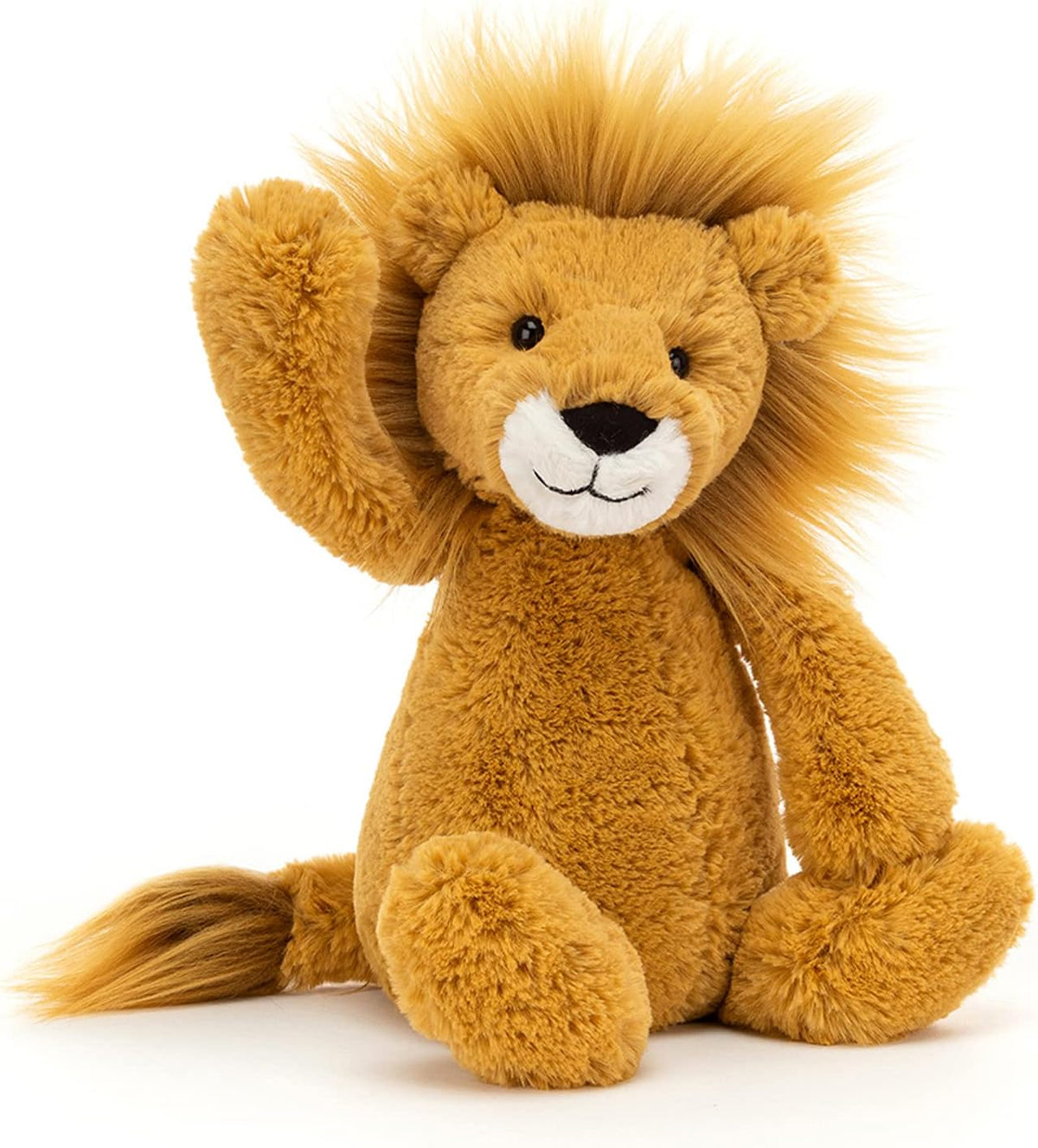 Jellycat León tímido de peluche, mediano de 12 pulgadas - Juguetes de felpa de gato grande - Regalo clásico para niños