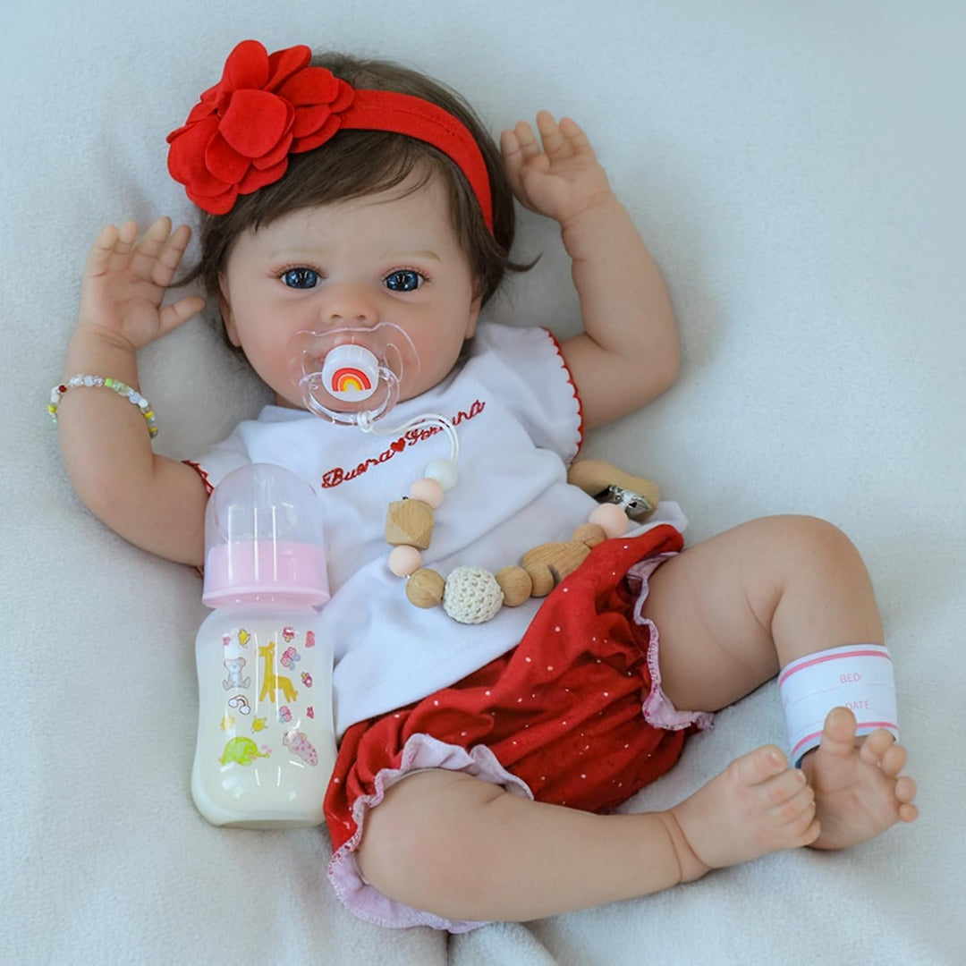 SCOM Muñecas de bebé realistas Niña - Muñeca Reborn de 18 Pulgadas...