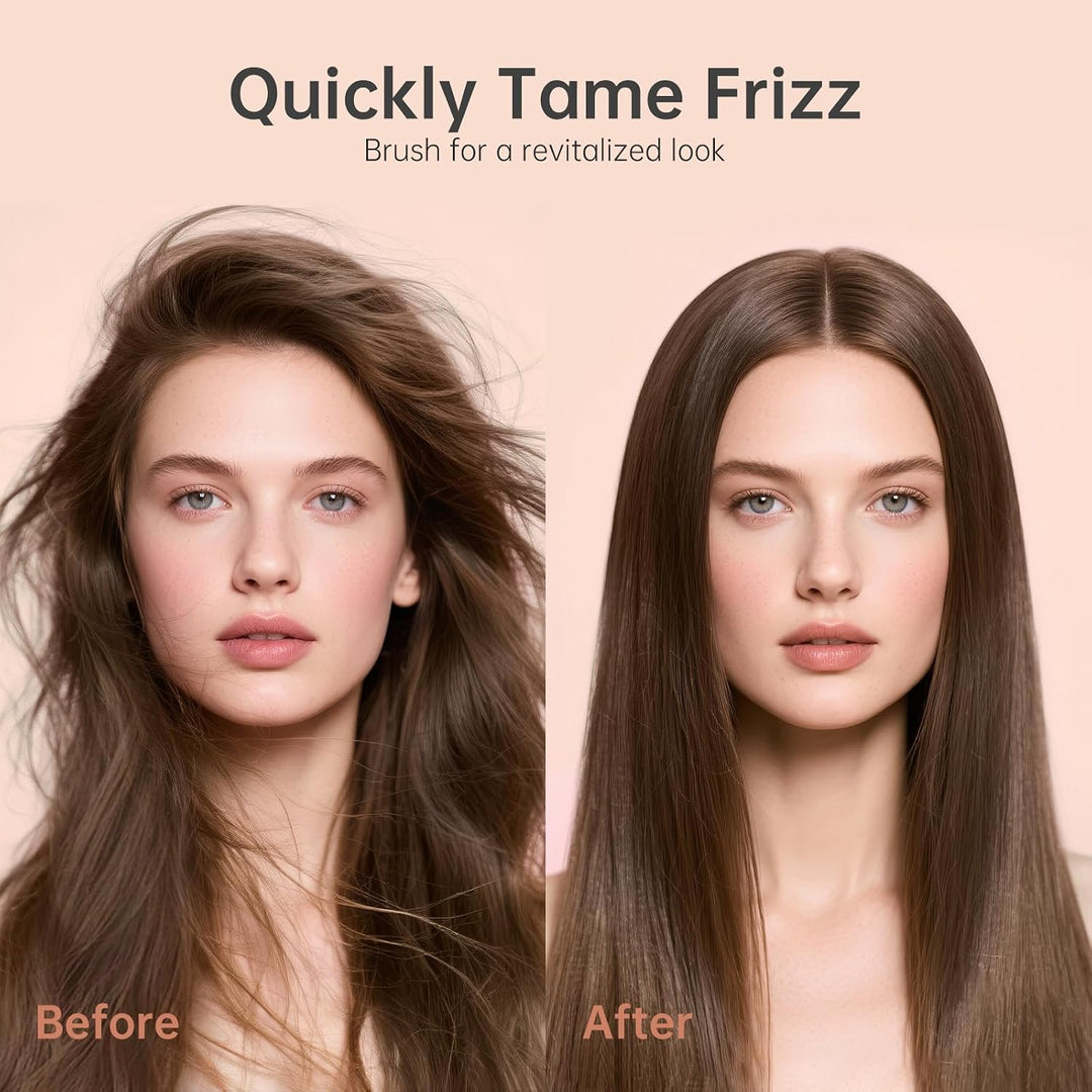 CHRISTINE SHELLY Cepillo alisador de pelo, cepillo alisador inalámb...