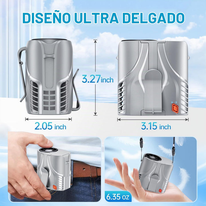 DeeKom 2025 Ventilador de cintura portátil personal y ventilador de...